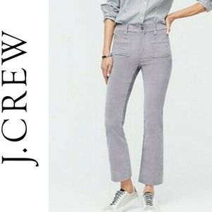 J.CREW DEMI BOOT CUT PANT IN VELVET
